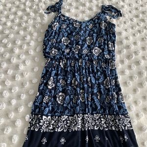 🌺2 for $23🌺 LOFT sundress with tie shoulder straps -S